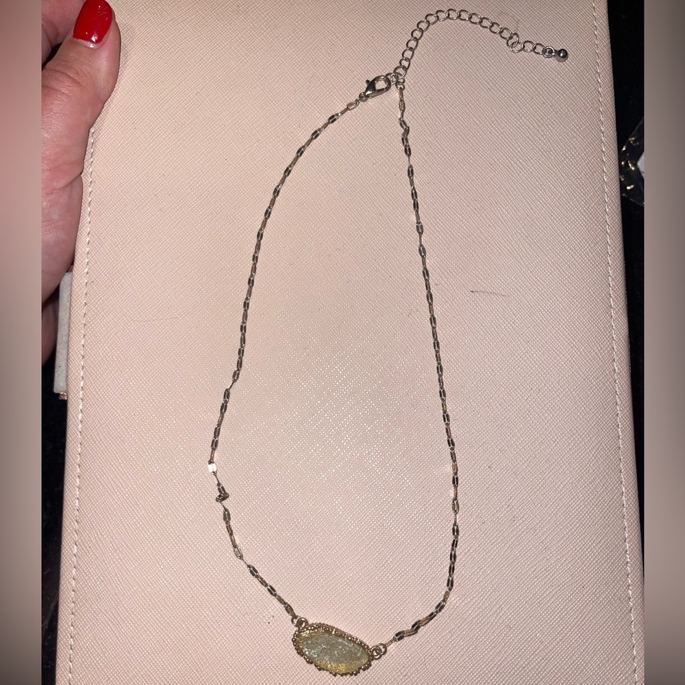 Druzy stone necklace